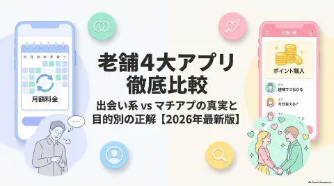 出会い系アプリおすすめ比較！本当に出会える老舗4選と目的別の正解【2026】