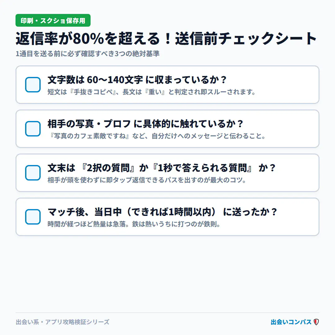 返信率を最大化する3大黄金ルール