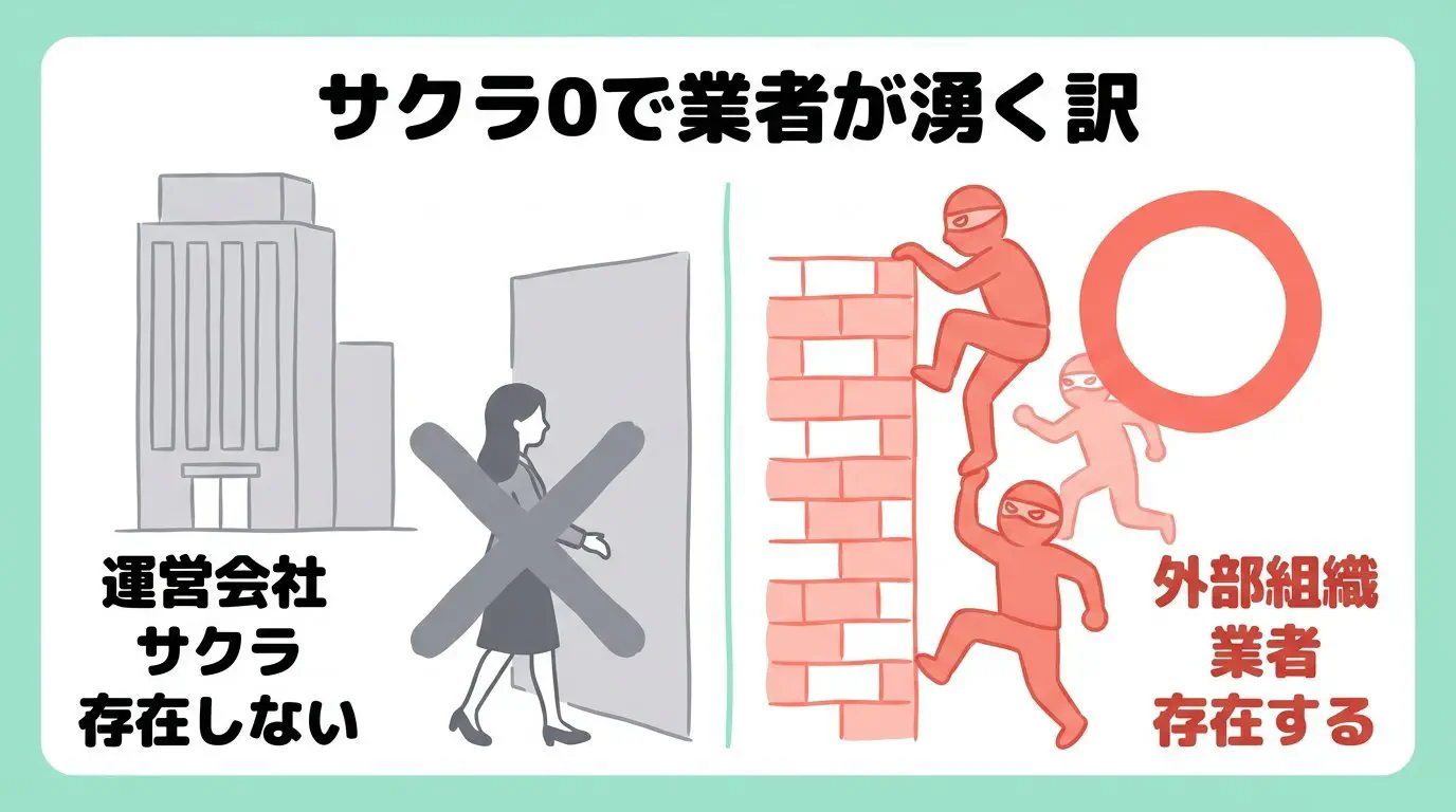 イククルにおけるサクラと外部業者の決定的な違い