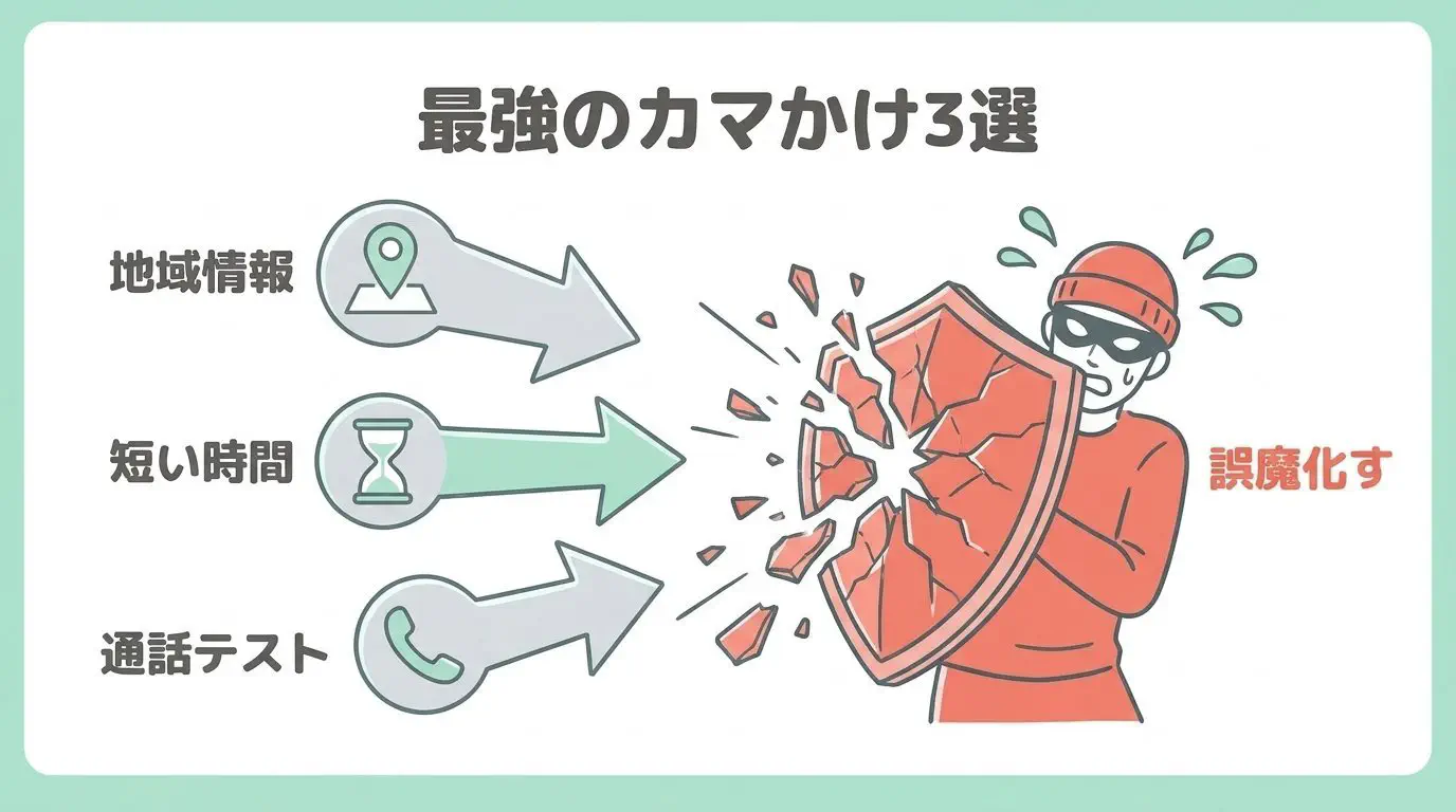 業者をあぶり出す「カマかけ質問」の実戦フレーズ集