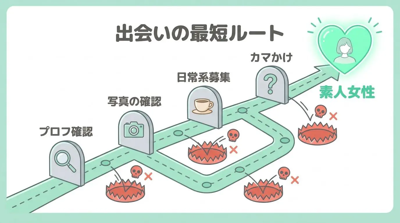 イククルで安全に一般女性と即会うための自衛＆攻略フロー