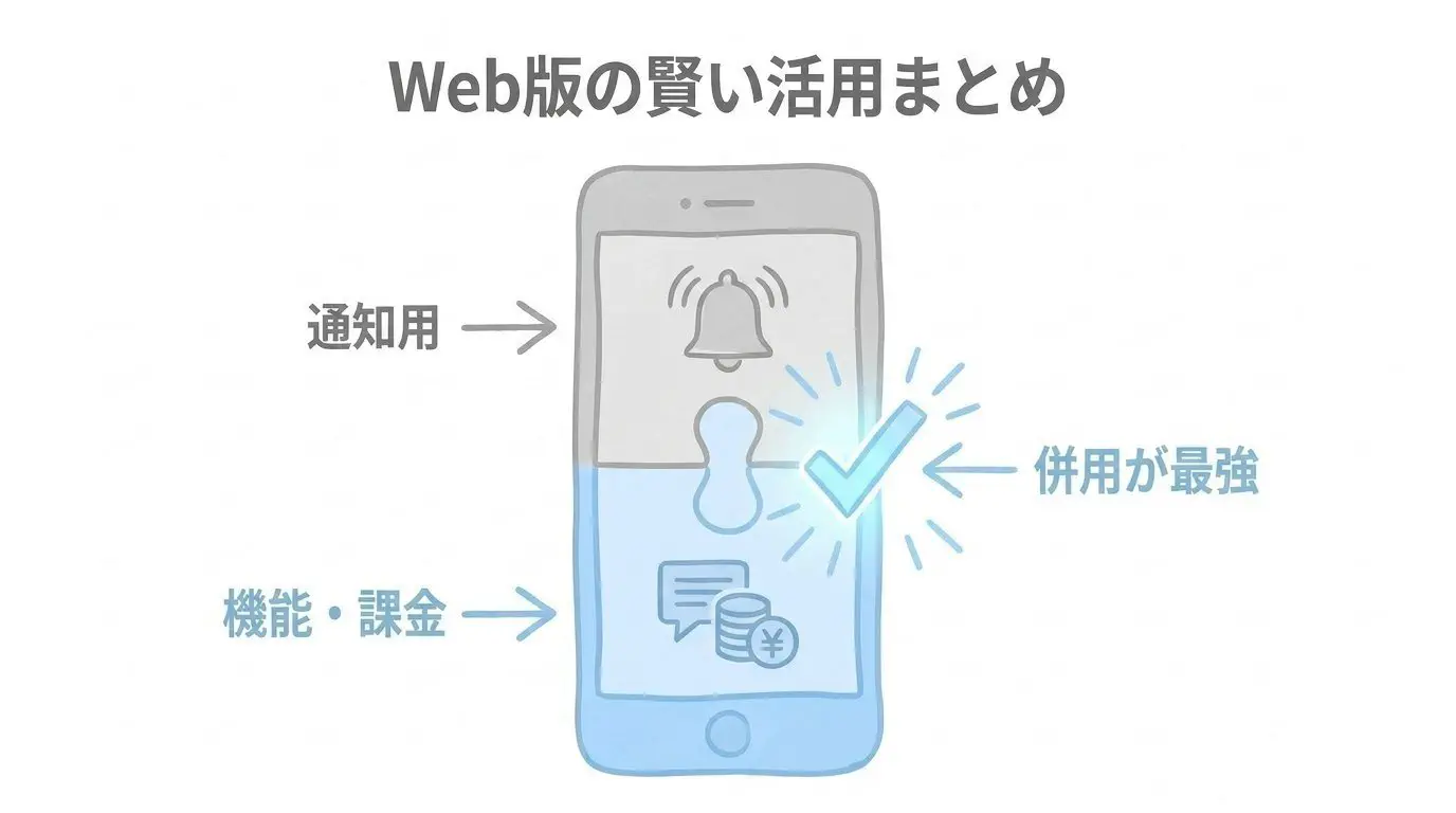イククルWeb版活用まとめ（ホーム画面追加・Web決済・大人の掲示板）