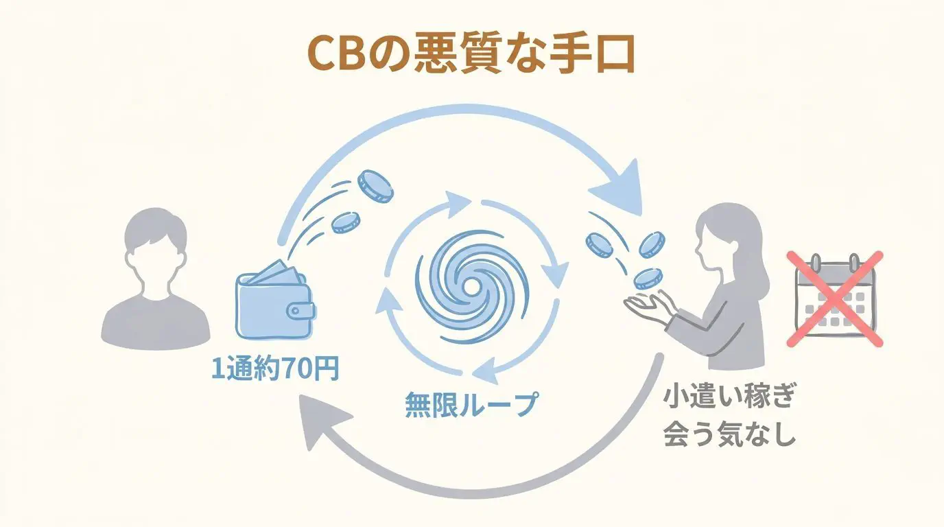 知恵袋でも話題のキャッシュバッカーの手口と引き延ばしパターン