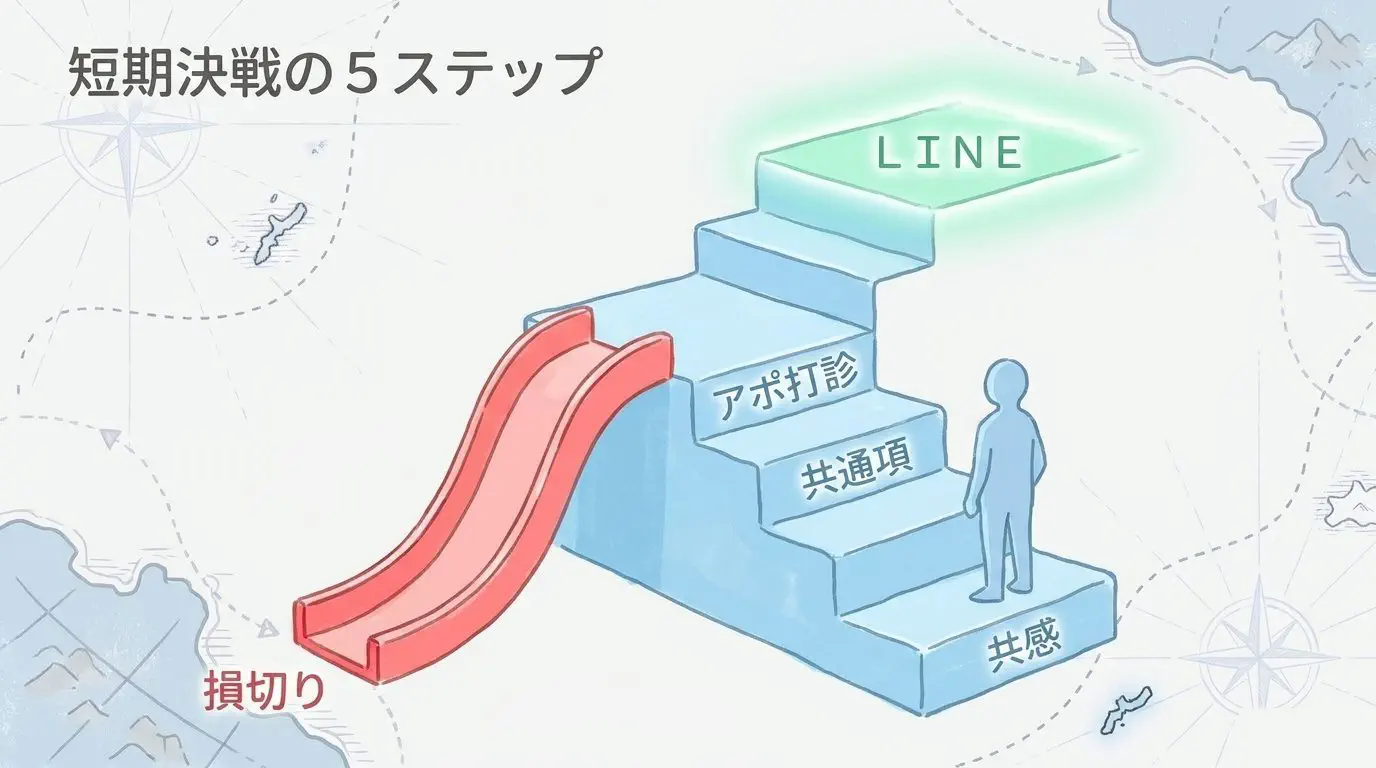 1通70円でポイントを溶かさない！3〜5往復以内にアポを組むメッセージの鉄則