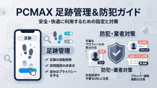 PCMAXの足跡を消す方法と残さない設定手順や自動足跡業者の見分け方