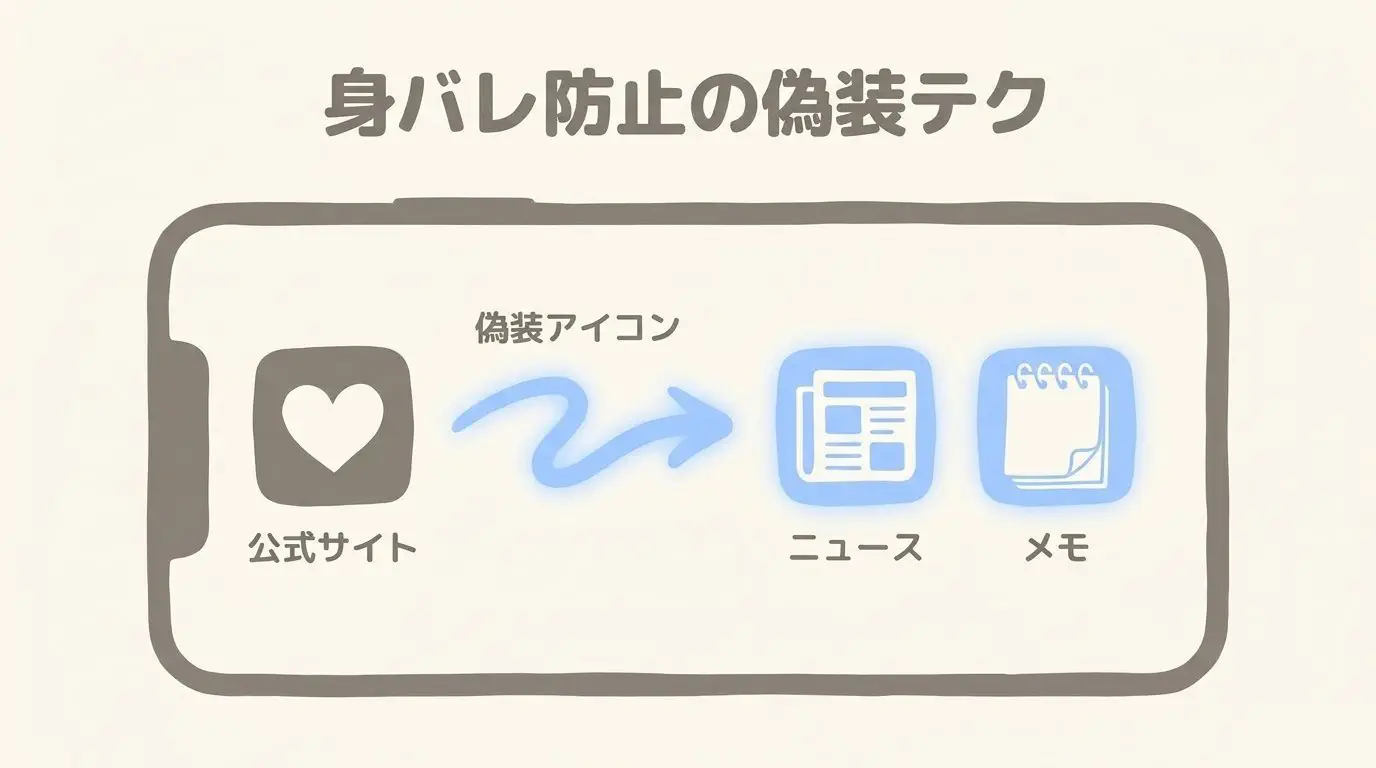 スマホのホーム画面ショートカット作成とアイコン偽装の手順