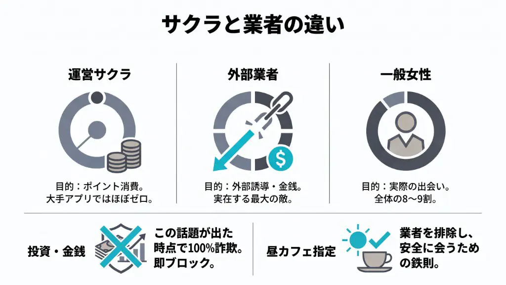 サクラと業者の決定的な違い