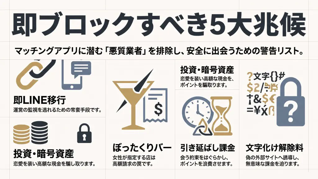 即ブロックすべき危険シグナルと安全鉄則
