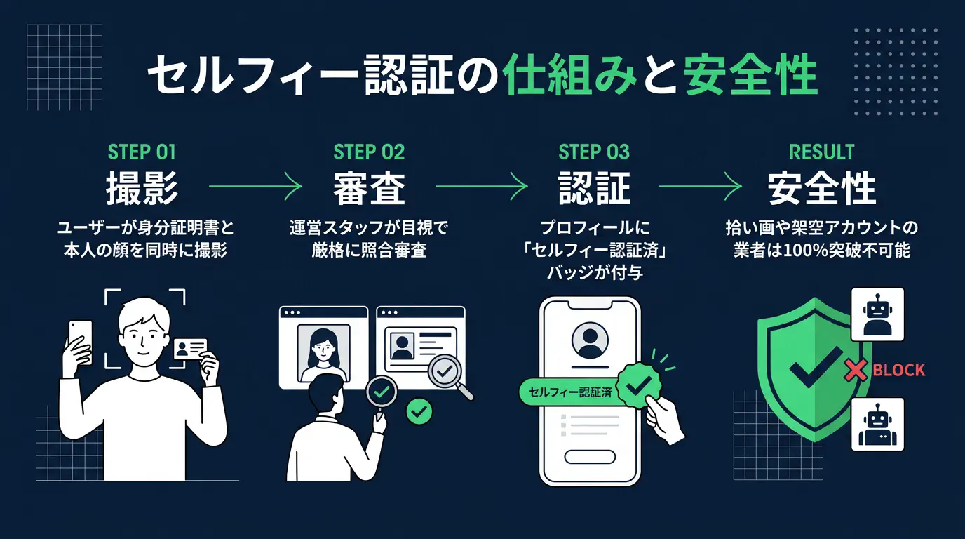 セルフィー認証の仕組みと安全性（撮影・審査・認証の流れ）