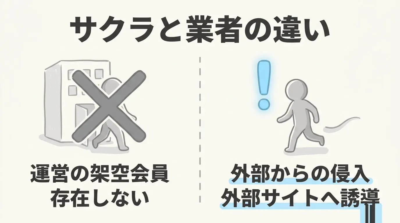 ワクワクメールの評判とサクラ・業者の実態を検証する図解