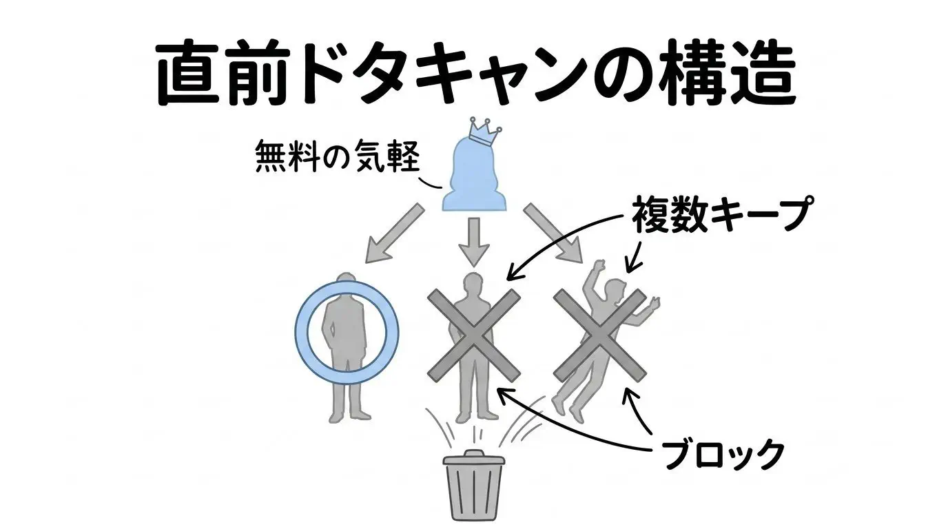 女性が会う直前にドタキャン・拒否設定する3つの心理的理由