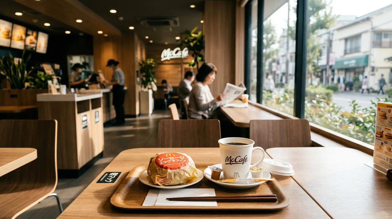 平日の朝9時、郊外のマクドナルドで初対面。人目も少なく落ち着いて話せる環境