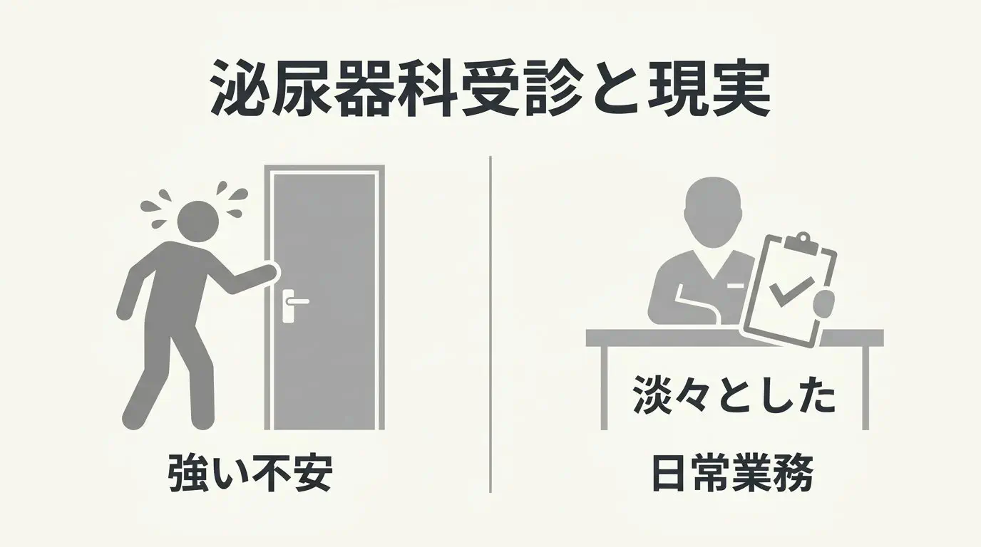 泌尿器科の受診フローと初尿検査の注意点
